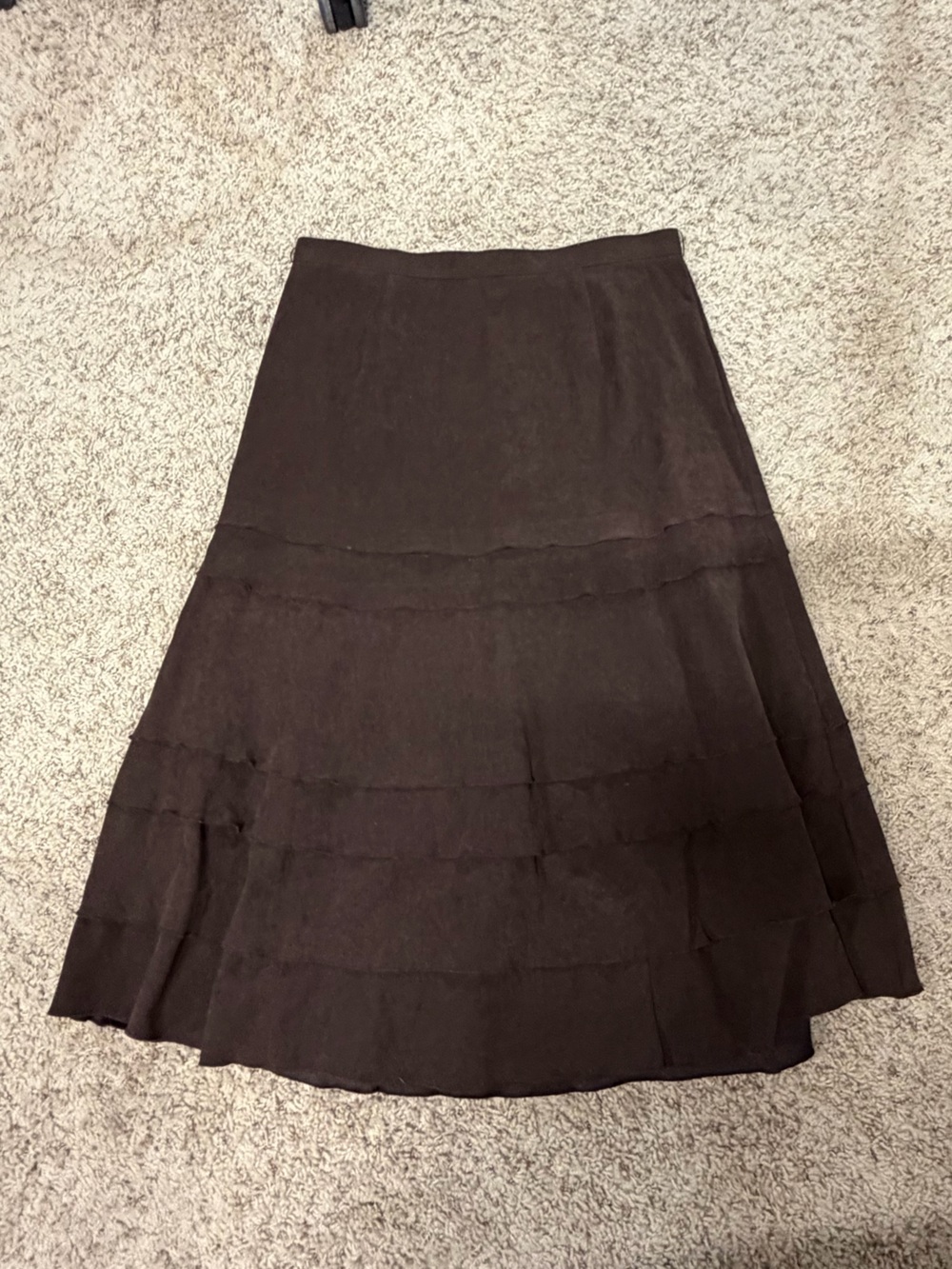 No Tag Dark Brown Suede Skirt